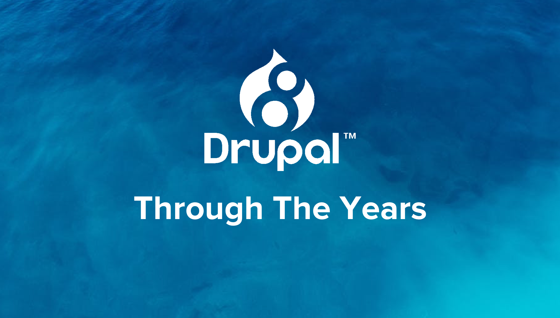 The evolution of Drupal: Drop 1.0 to Drupal 8