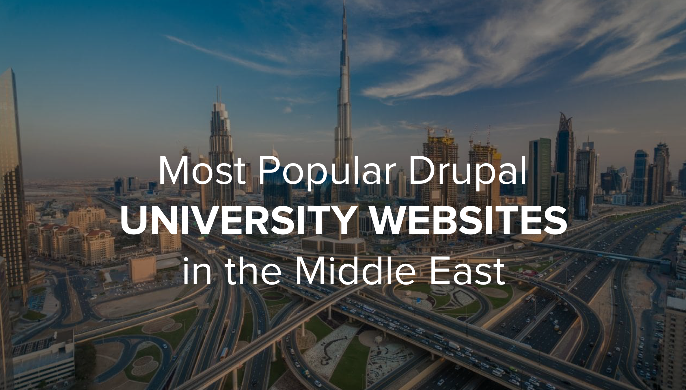  Drupal University Websites in the ME