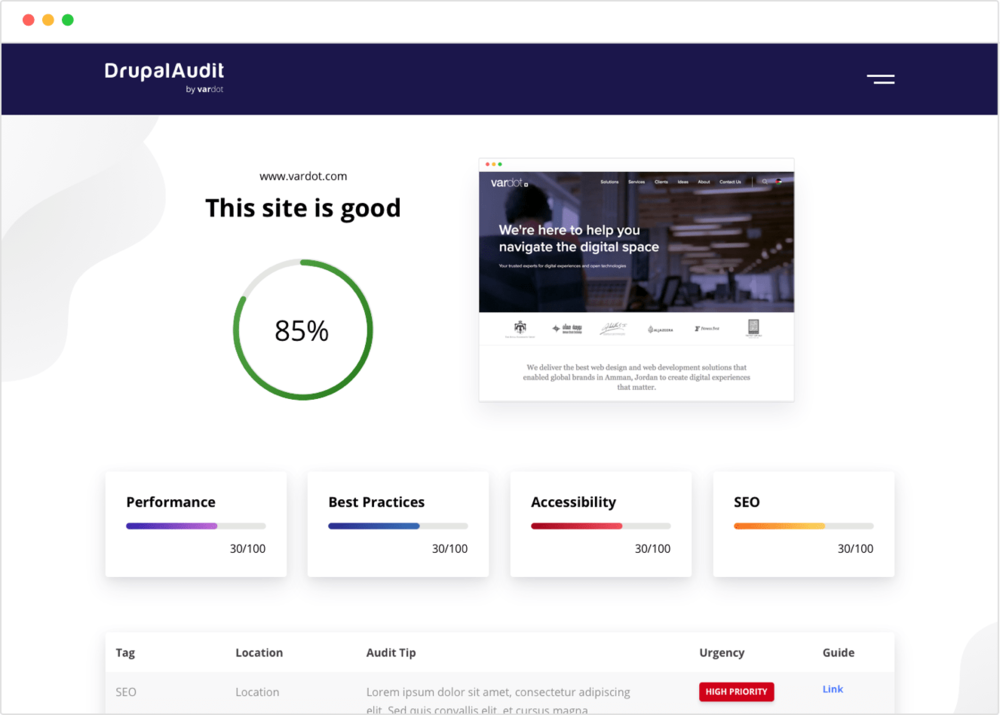 Full Drupal Audit Tool