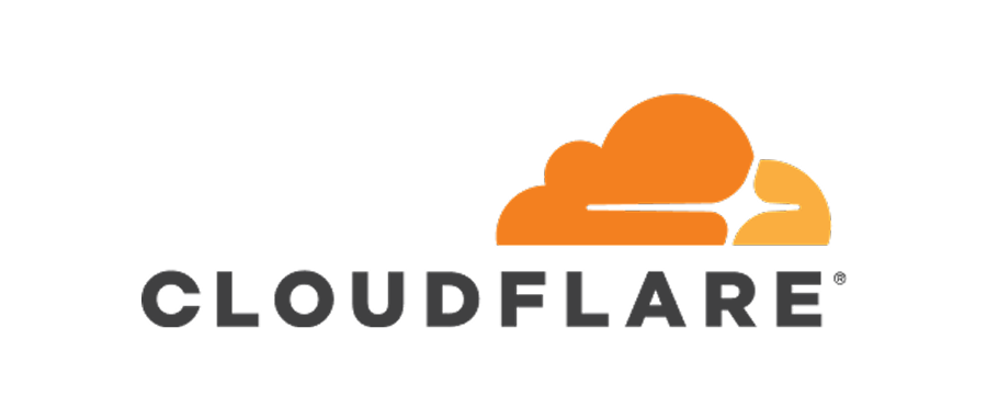 Cloudflare logo with orange cloud icon above the company name.