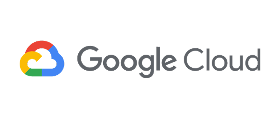 Google Cloud logo with colorful cloud icon and gray text