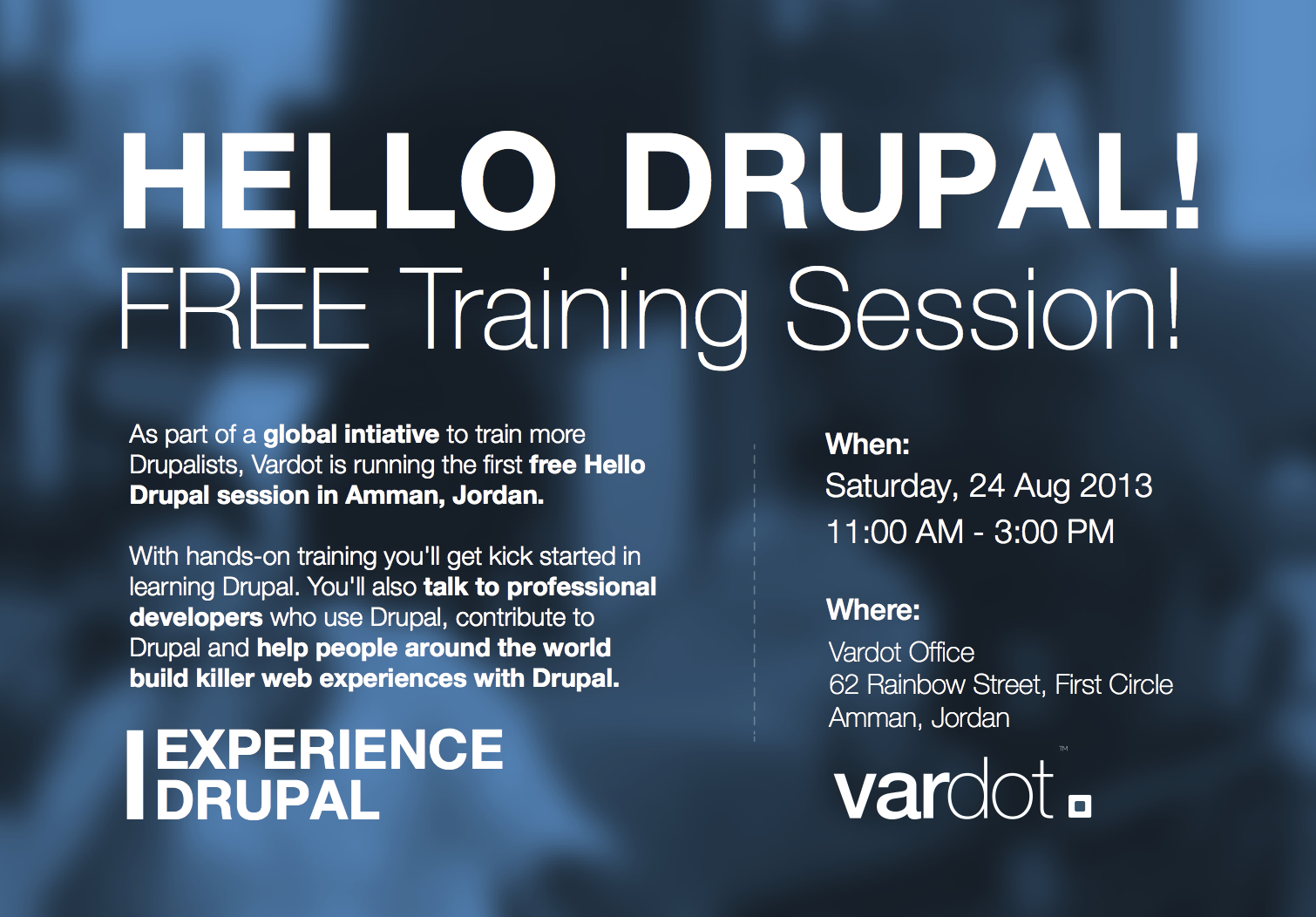 Drupal training session