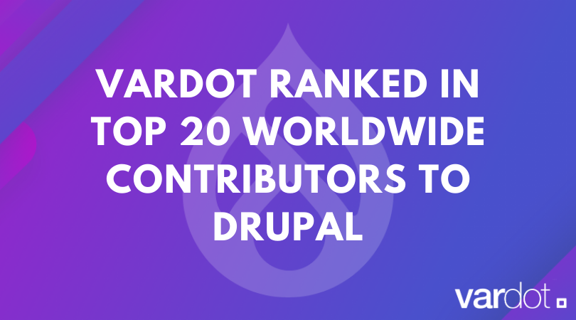 Vardot Ranked In Top 20 Worldwide Contributors To Drupal