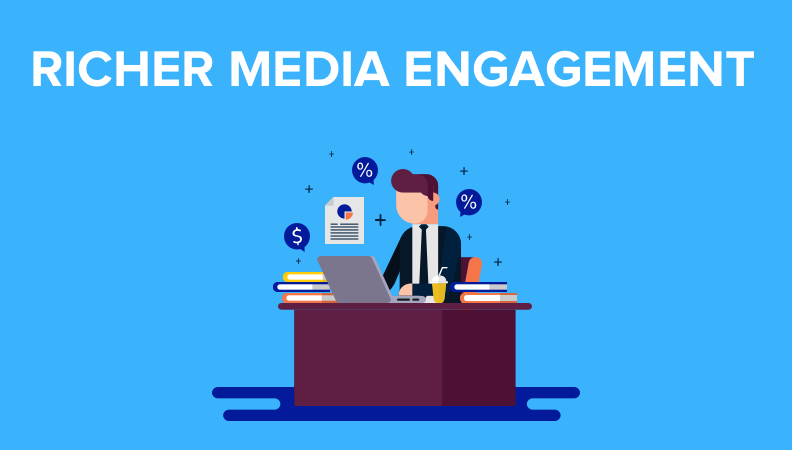 Richer media engagement banner