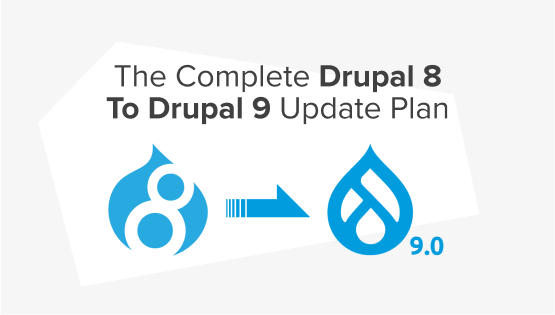 Drupal 8 to 9 update plan banner