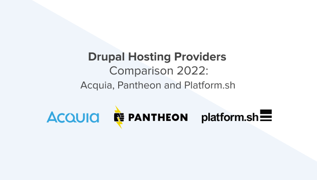 Drupal Hosting Providers Comparison 2022