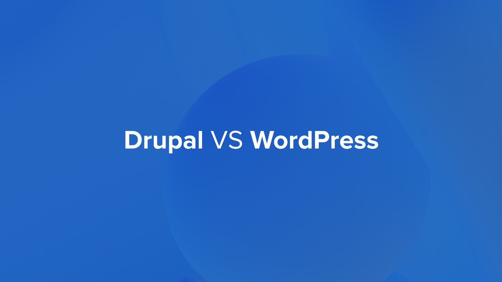 WordPress vs Drupal CMS
