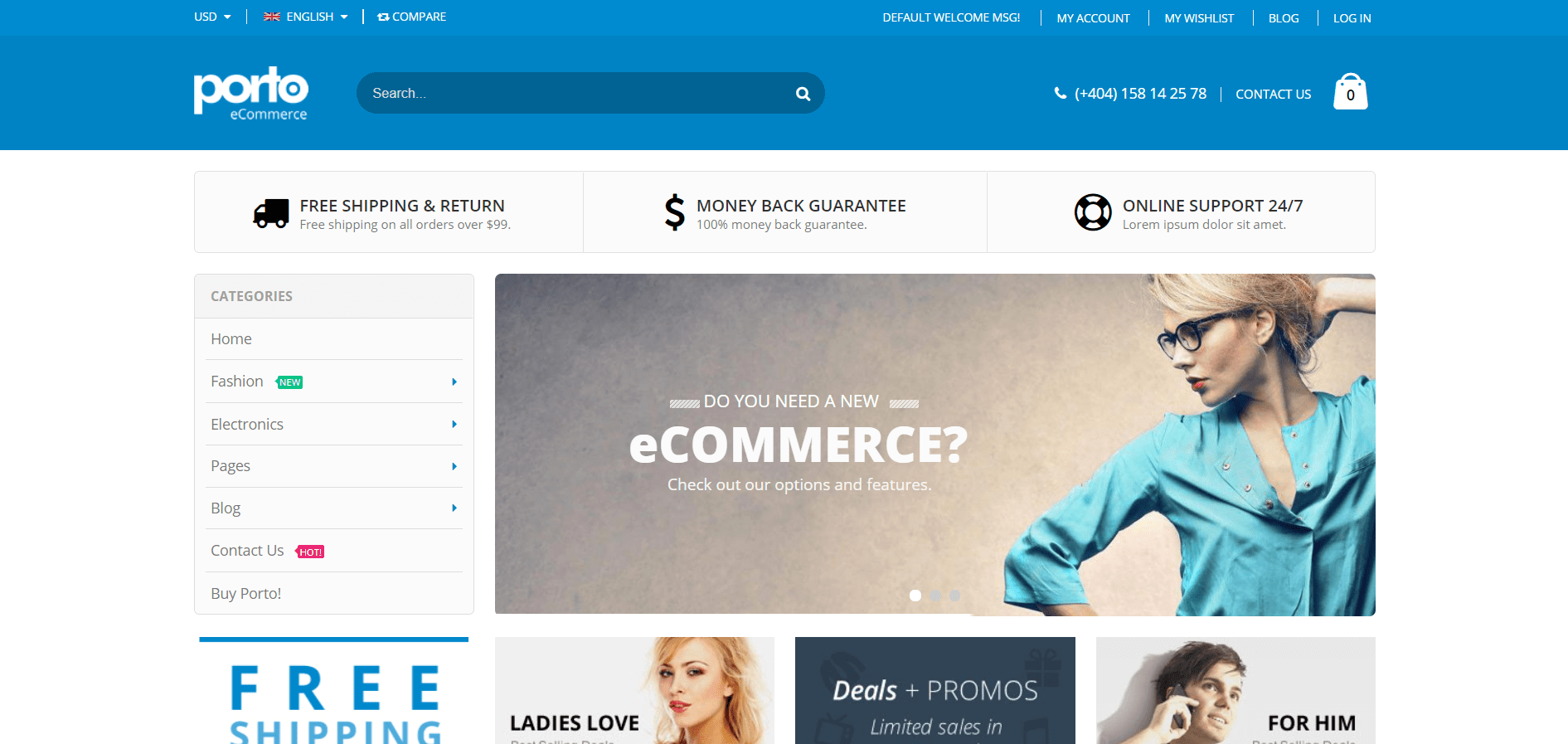 Best Drupal Theme: Porto by refaktor