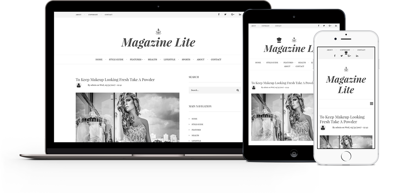 Magazine Lite | Themes for Drupal 8