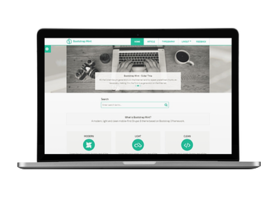 Bootstrap Mint Theme | Themes for Drupal 8