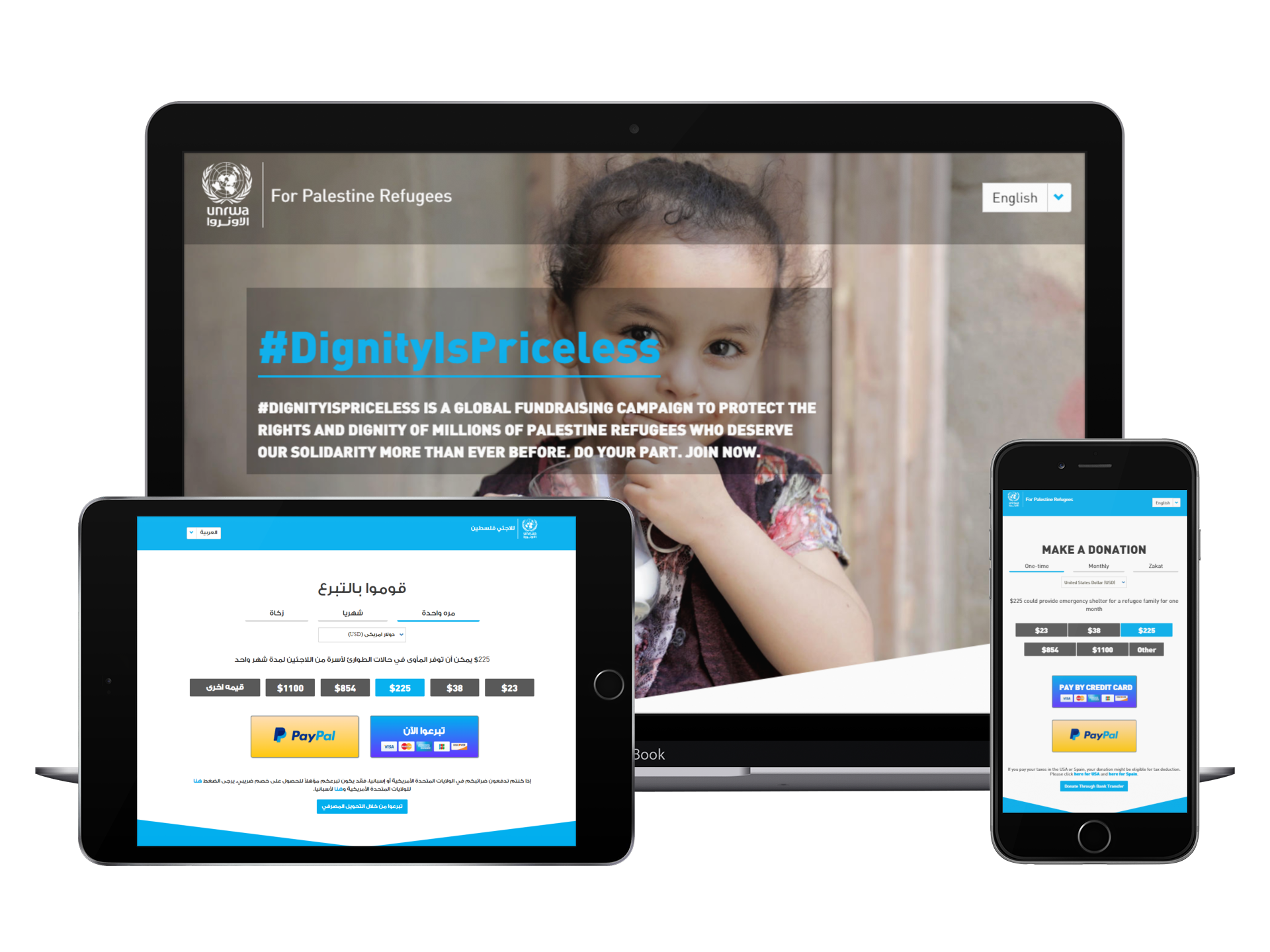 UNRWA Donate Platform