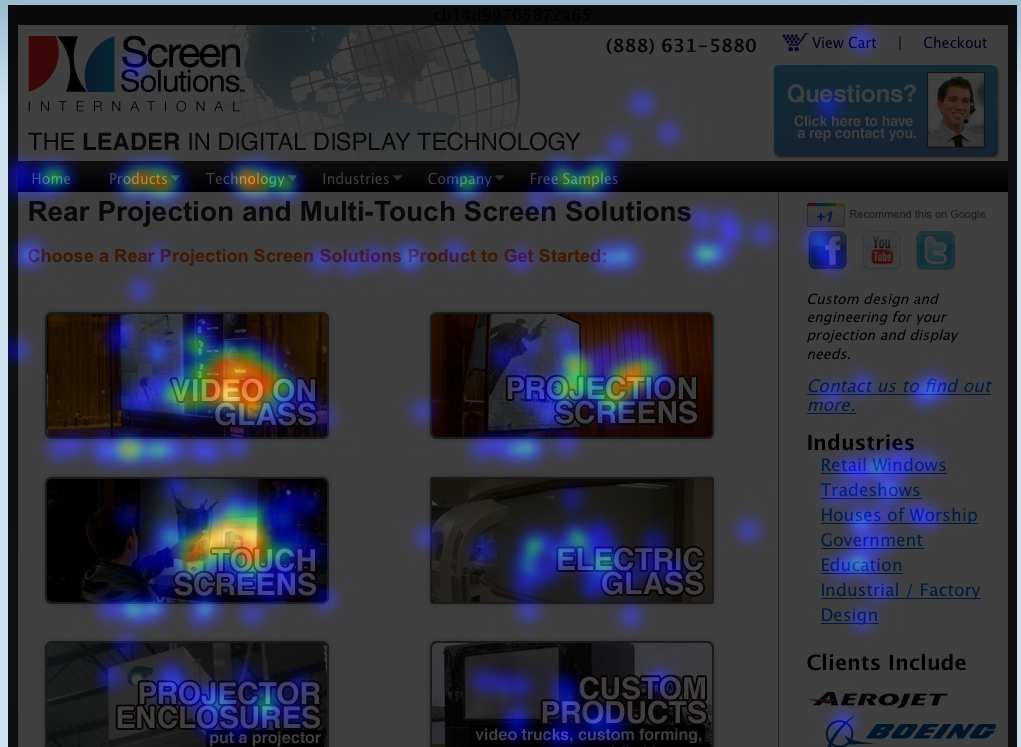 Crazy Egg Heatmap