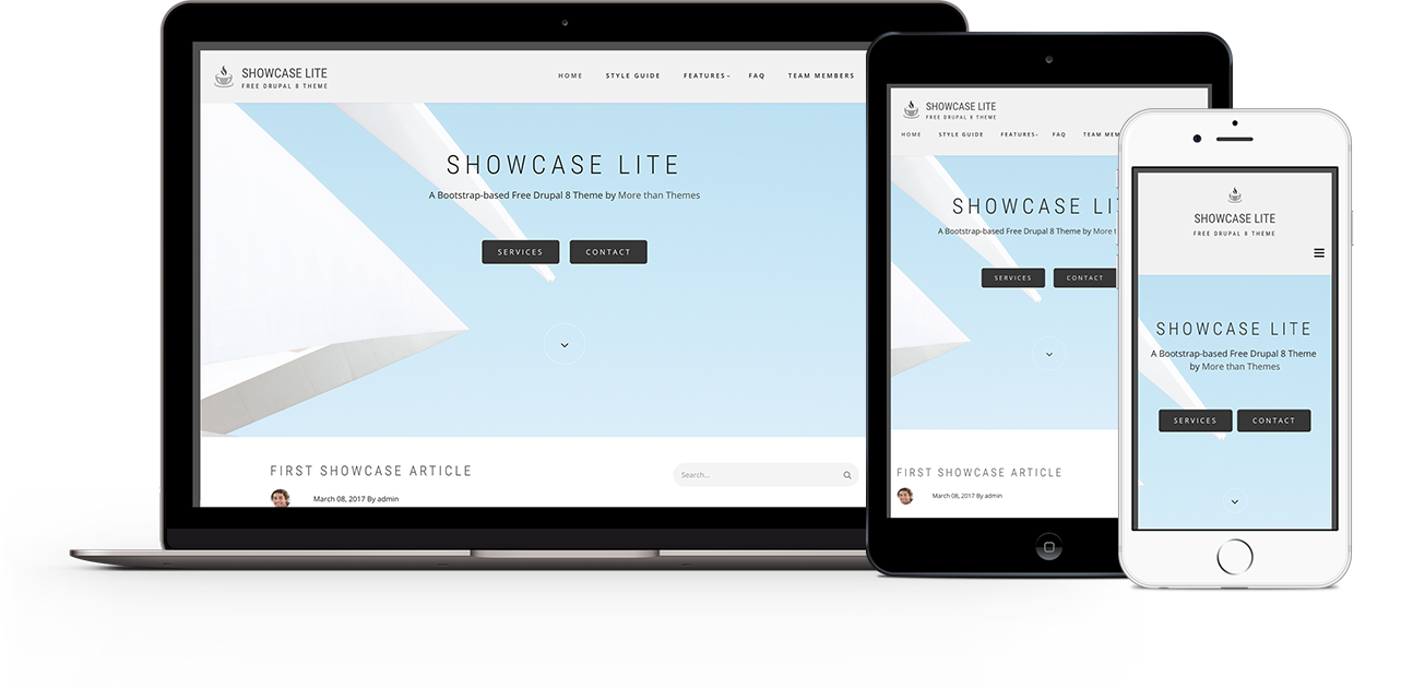 Showcase Lite Theme | Themes for Drupal 8