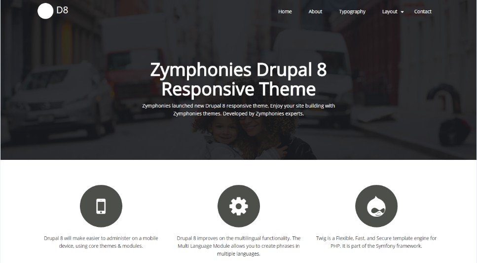 Best Drupal themes: Zymphonies