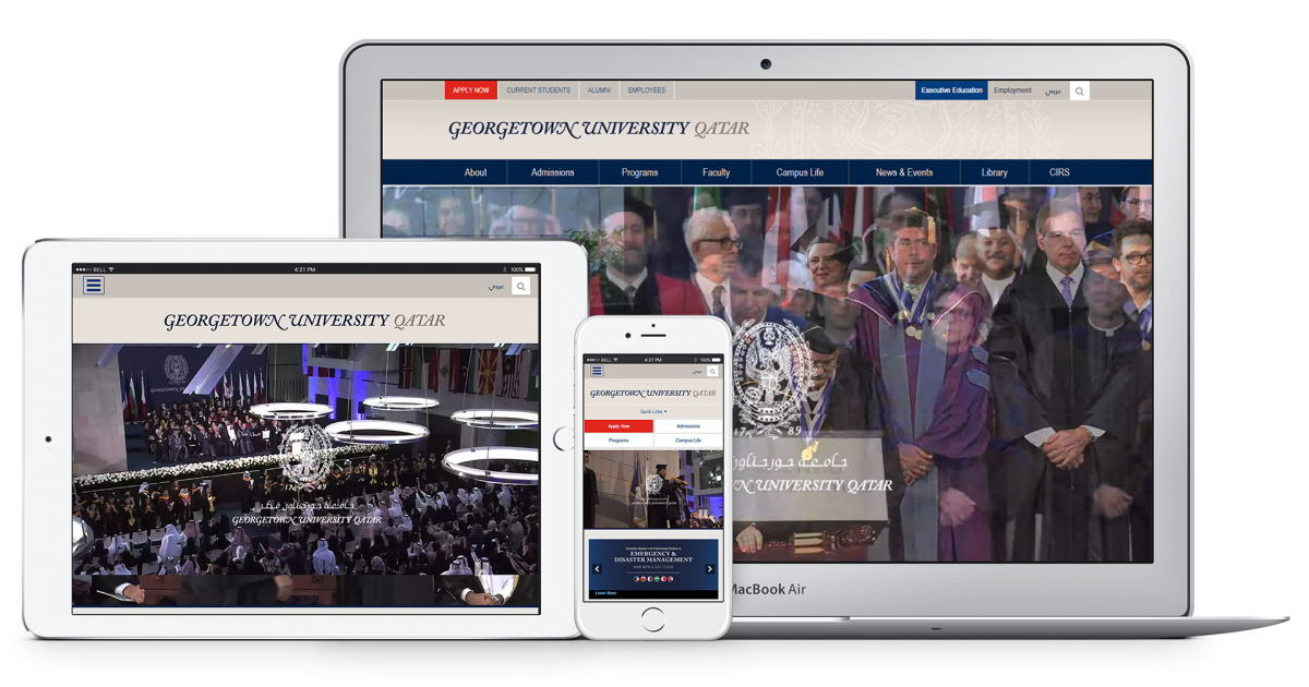 Website Case Study: Georgetown University, Qatar | Vardot