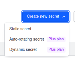 Hashicorp Secrets Key types