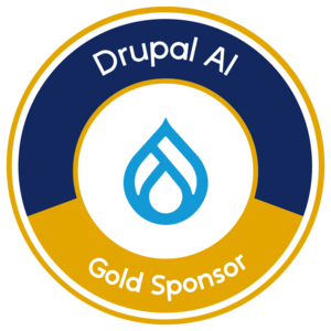 Drupal AI Gold Sponsor Badge