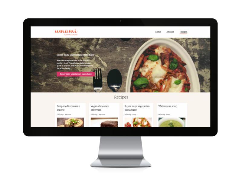 Drupal 8.6 demo profile - Umami food magazine