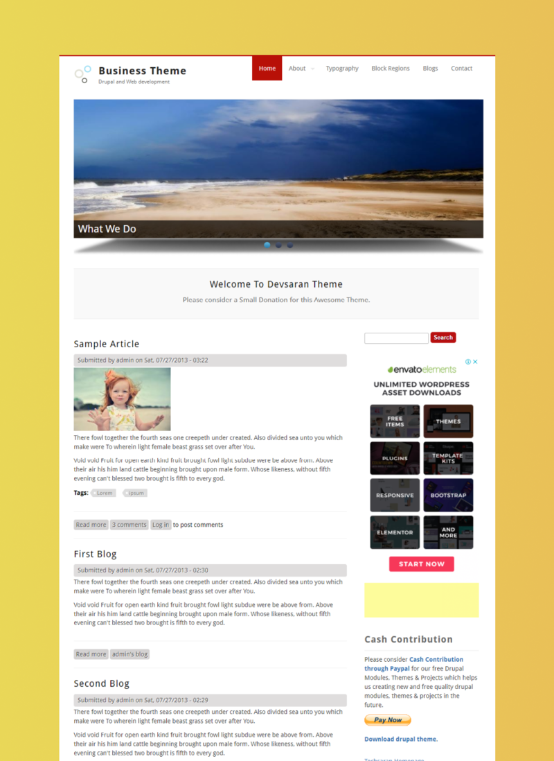 Business Free Drupal Theme