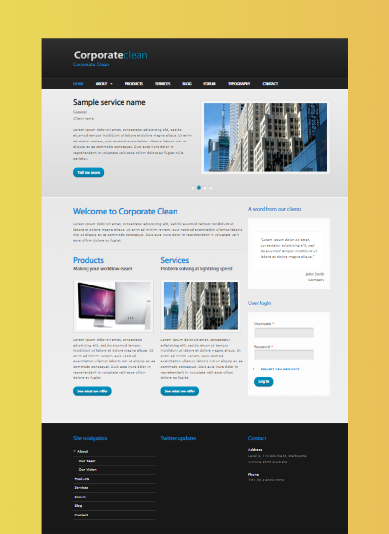 Corporate Free Drupal Theme