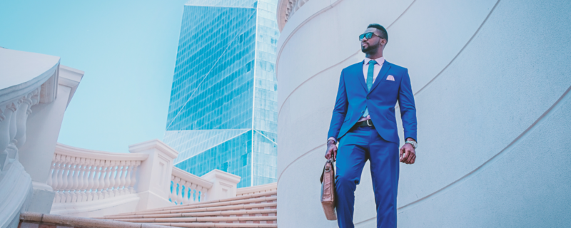 Businessman in a suit