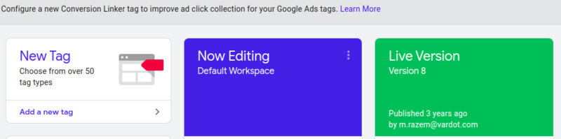 Add a new tag on Google Tag Manager (GTM)