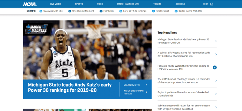 NCAA Website NCAA Website