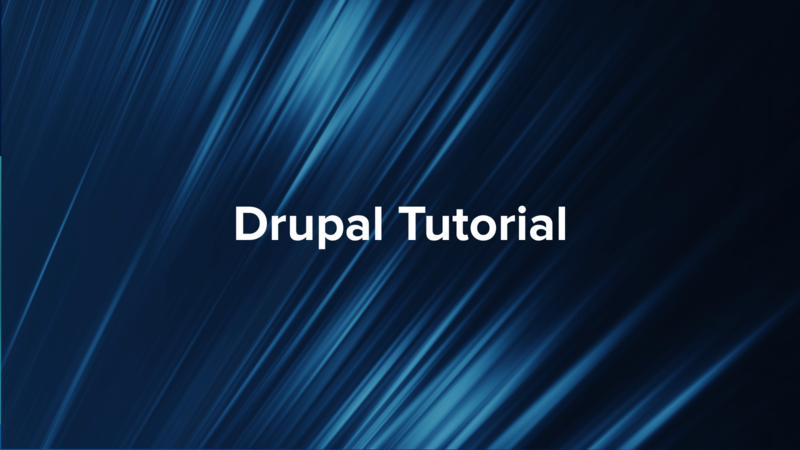 Drupal basics tutorial