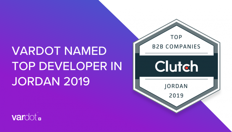Vardot Named Top Developer in Jordan 2019