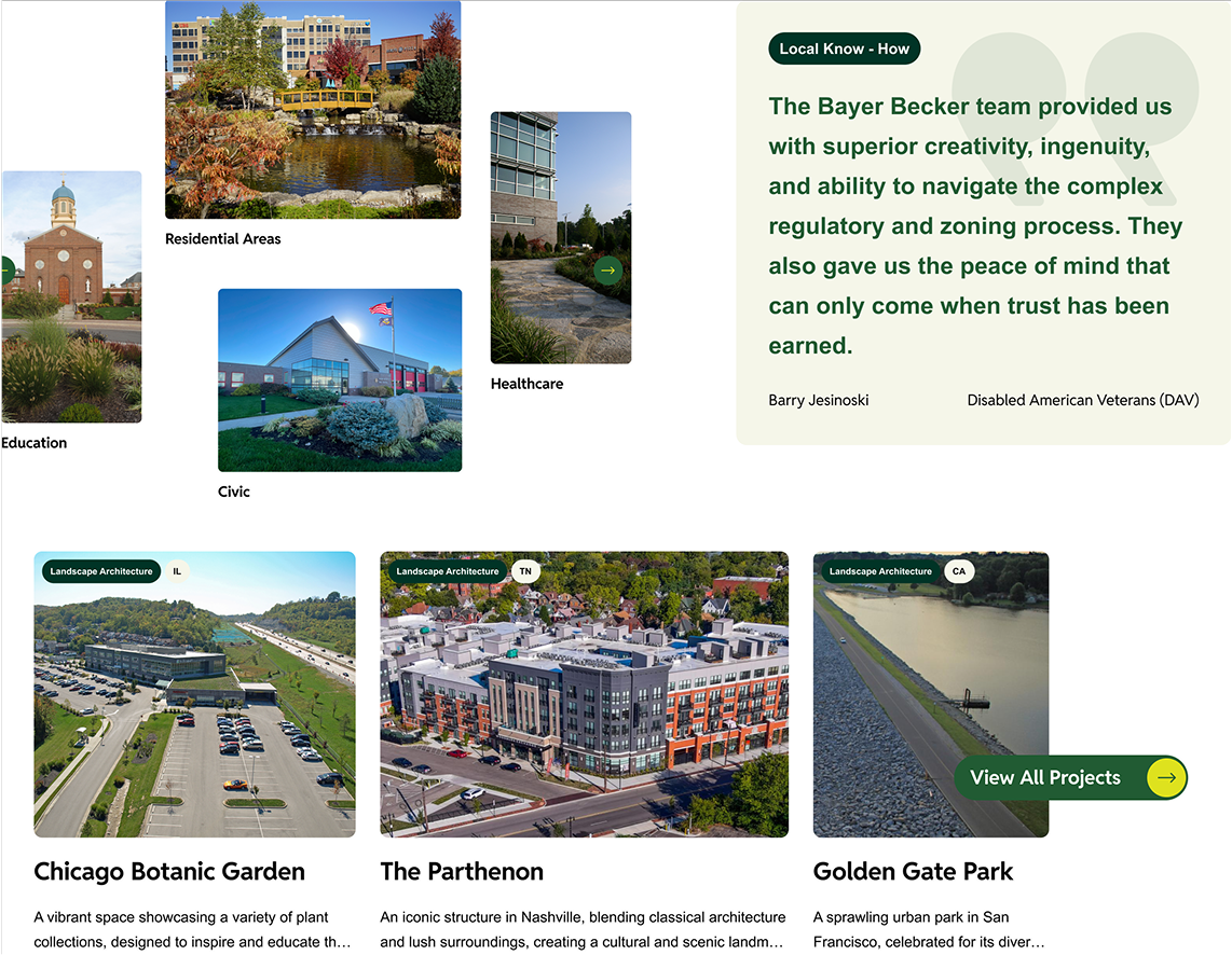 Digital Experience Redesign for Bayer Becker - Screenshots