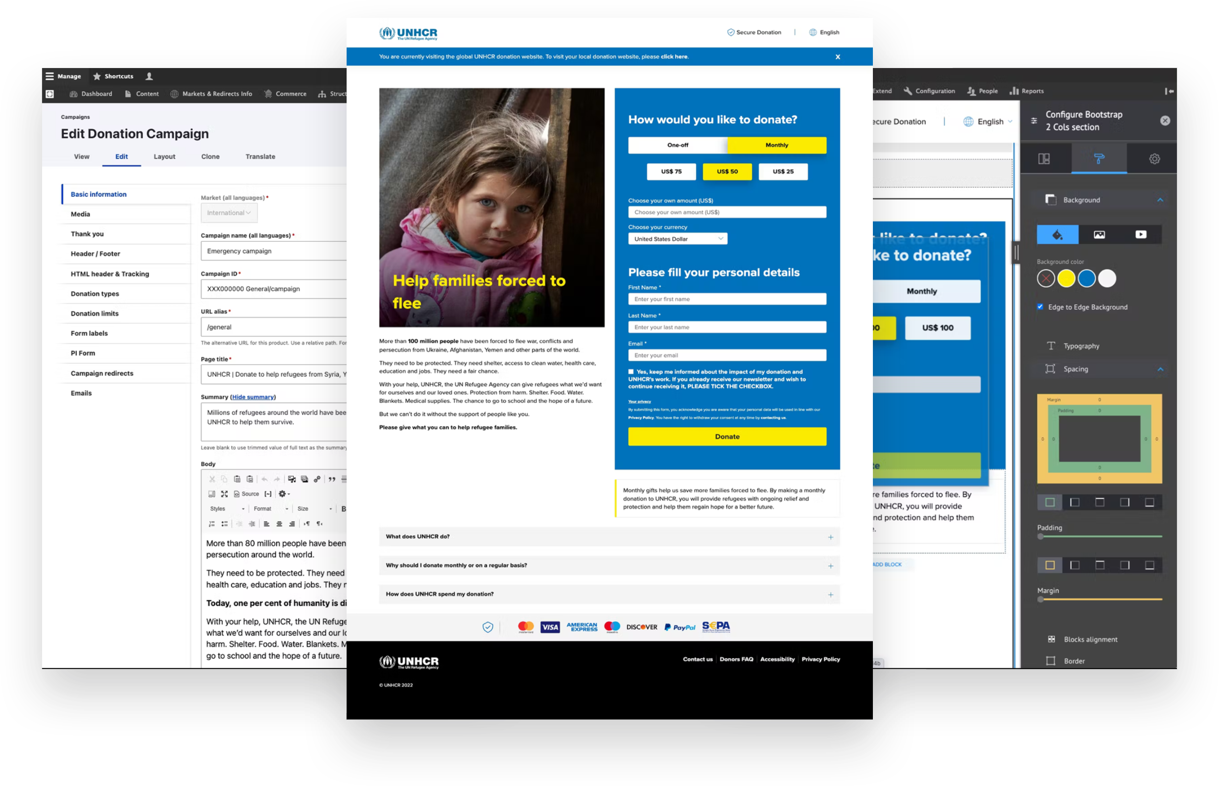 Nonprofit Drupal 9 CMS UNHCR case study