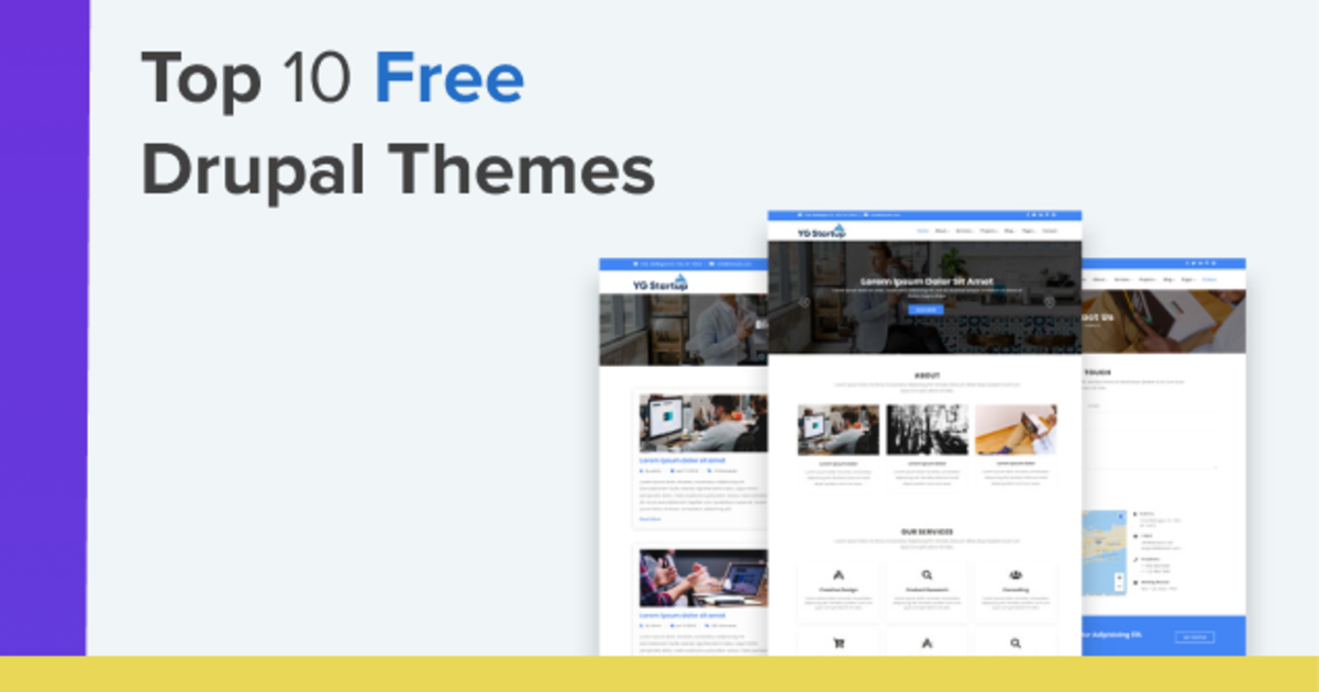 Top 10 Free Drupal Themes Drupal Sun
